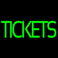 Green Double Stroke Tickets Neontábla