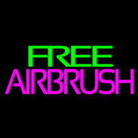 Green Free Pink Airbrush Neontábla