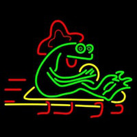 Green Frog Neontábla