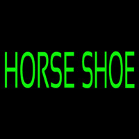 Green Horse Shoe Neontábla