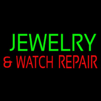 Green Jewelry Red And Watch Repair Block Neontábla