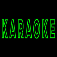 Green Karaoke Block 2 Neontábla