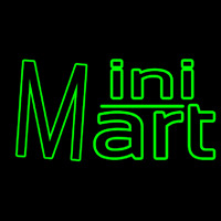 Green Mini Mart Neontábla