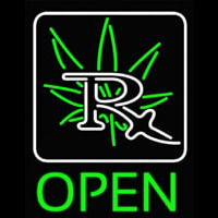 Green Open Neontábla