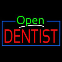 Green Open Red Dentist Neontábla