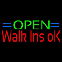 Green Open Red Walk Ins Open Neontábla