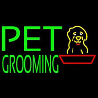 Green Pet Grooming Block 1 Neontábla