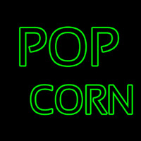 Green Popcorn Neontábla
