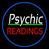 Green Psychic Readings With Border Neontábla