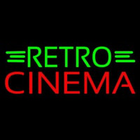 Green Retro Red Cinema Neontábla