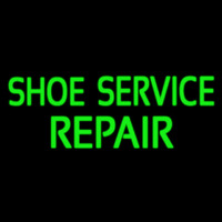 Green Shoe Service Repair Neontábla