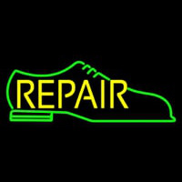 Green Shoe Yellow Repair Neontábla