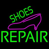 Green Shoes Repair Pink Sandal Neontábla
