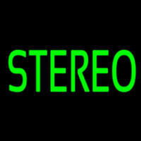 Green Stereo Block 2 Neontábla