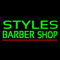 Green Styles Barber Shop Neontábla