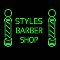 Green Styles Barber Shop Neontábla