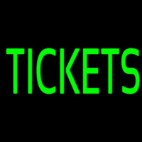 Green Tickets Block Neontábla