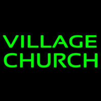 Green Village Church Neontábla