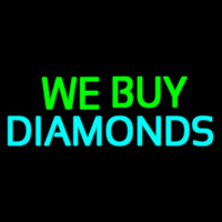Green We Buy Turquoise Diamonds Neontábla