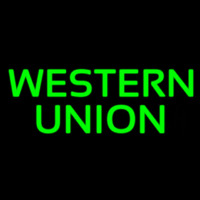 Green Western Union Neontábla