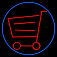 Grocery Trolley Logo Neontábla