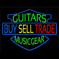 Guitars Buy Sell Trade Neontábla