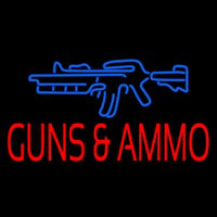 Gun Ammo Neontábla
