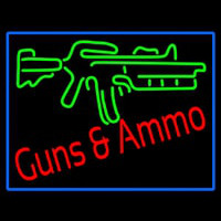 Gun Ammo Neontábla
