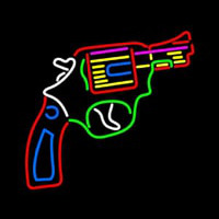 Gun Logo Neontábla