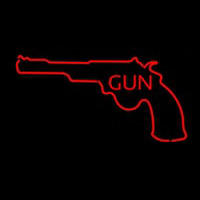 Gun With Logo Neontábla