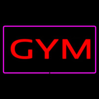Gym Rectangle Purple Neontábla