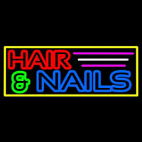 Hair And Nails Double Stroke Neontábla