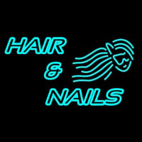 Hair And Nails Double Stroke Neontábla