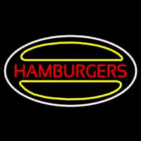 Hamburgers Logo Oval Neontábla