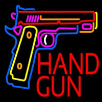 Hand Gun Neontábla