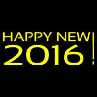 Happy New Year 2016 Neontábla