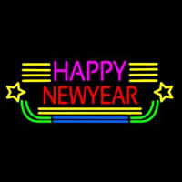 Happy New Year Logo 2 Neontábla