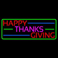 Happy Thanksgiving Block 2 Neontábla