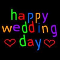 Happy Wedding Day Neontábla