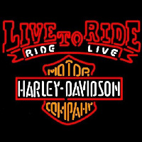 Harley Davidson Live To Ride Ride To Live Neontábla