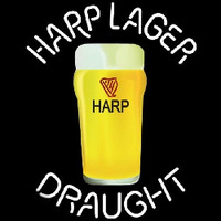 Harp Lager Draught Glass Beer Sign Neontábla