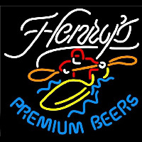 Henrys Premium Beers Beer Sign Neontábla