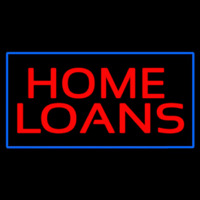 Home Loans Blue Border Neontábla