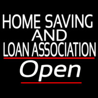 Home Savings And Loan Association Open Neontábla
