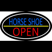 Horseshoe Open With Border Neontábla