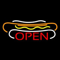 Hot Dogs Open Neontábla