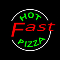 Hot Pizza Fast Neontábla