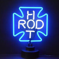 Hot Rod Cross Desktop Neontábla