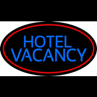 Hotel Vacancy With Blue Border Neontábla