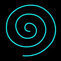 Hypnotic Spiral Neontábla